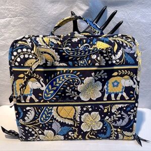 Vera Bradley Blue and Yellow Floral folding travel Organizer